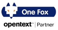 Logo OpenText DigiGov FasTrak by One Fox